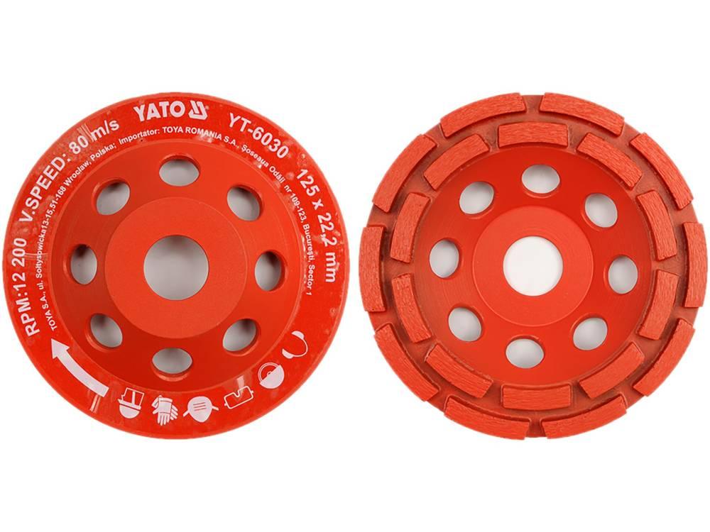 DISC CUP? DIAMANTAT? 125X22MM(SLEFUIRE) YT-6030 - magazinsculeonline - Yato