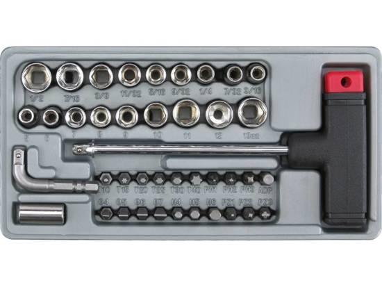SET ȘURUBELNIȚĂ TIP T - 41 PIESE 65150 - magazinsculeonline - Vorel