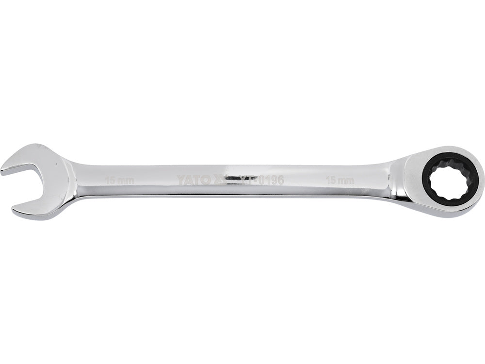 Cheie combinata cu clichet 15mm YT-0196-magazinsculeonline-YATO