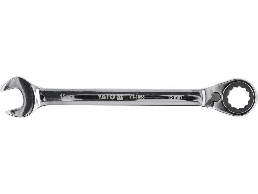 Cheie combinata cu clichet 15mm YT-1658-magazinsculeonline-YATO