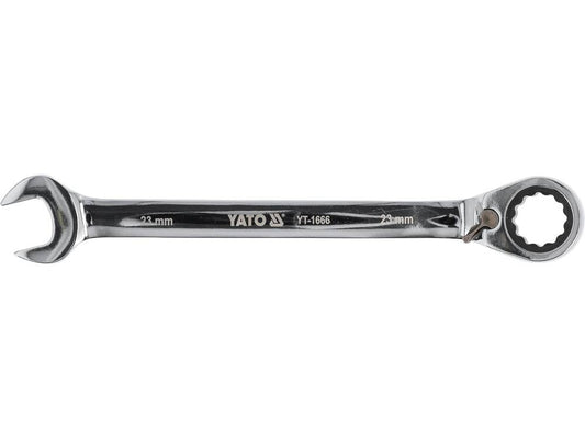 Cheie combinata cu clichet 23mm YT-1666-magazinsculeonline-YATO