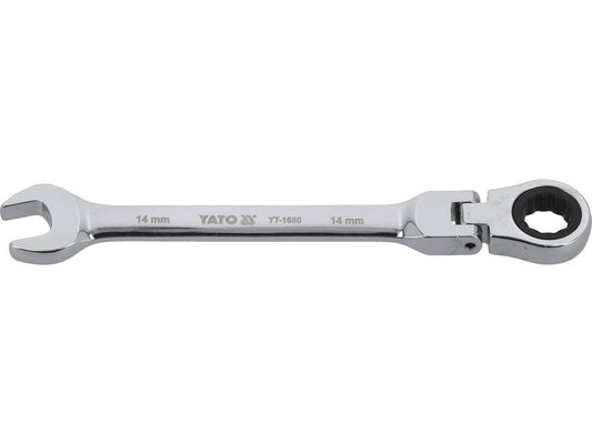 Cheie comb.cu clichet cap flexibil 14mm YT-1680-magazinsculeonline-YATO