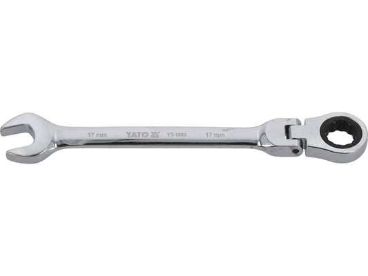 Cheie comb.cu clichet cap flexibil 17mm YT-1683-magazinsculeonline-YATO