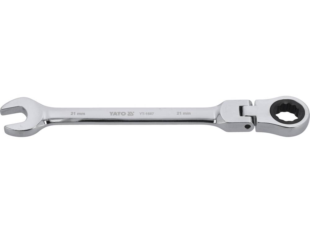 Cheie comb.cu clichet cap flexibil 21mm YT-1687-magazinsculeonline-YATO