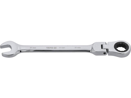Cheie comb.cu clichet cap flexibil 21mm YT-1687-magazinsculeonline-YATO