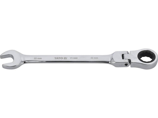 Cheie comb.cu clichet cap flexibil 22mm YT-1688-magazinsculeonline-YATO