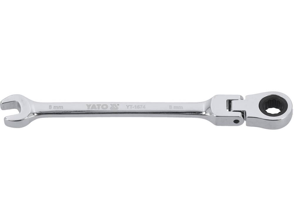 Cheie comb.cu clichet cap flexibil 8mm YT-1674-magazinsculeonline-YATO