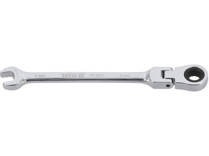 Cheie comb.cu clichet cap flexibil 8mm YT-1674-magazinsculeonline-YATO