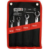 Set chei inelare semideschise 4buc