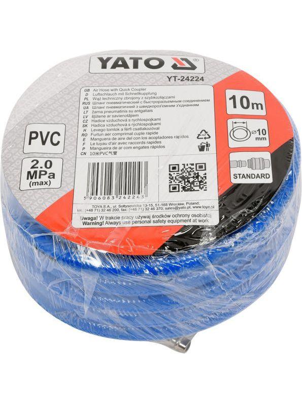 Furtun aer, 10mmx10m, 2mpa YT-24224 - magazinsculeonline - YATO