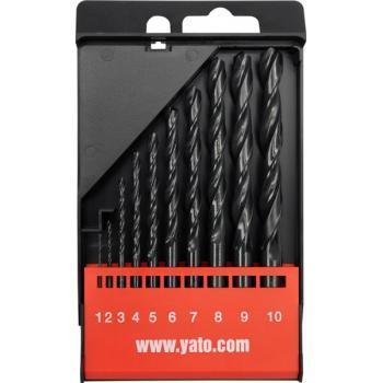 Set 10 burghie pentru metal 1 - 10 mm HSS YT-4461 - magazinsculeonline - Yato