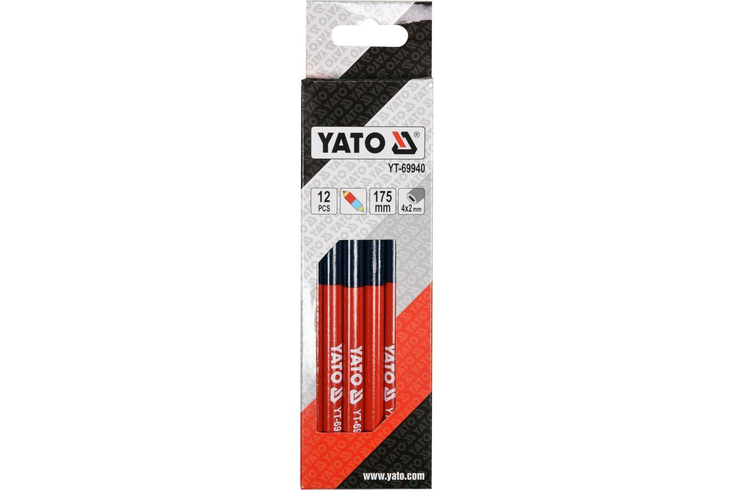 Set 12 creioane, cap dublu, 2 culori YT-69940 - magazinsculeonline - YATO