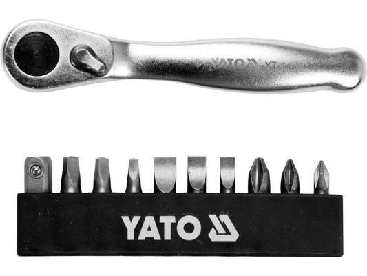CLICHET CU BIȚI, 1/4", 11 BUC - magazinsculeonline - Yato