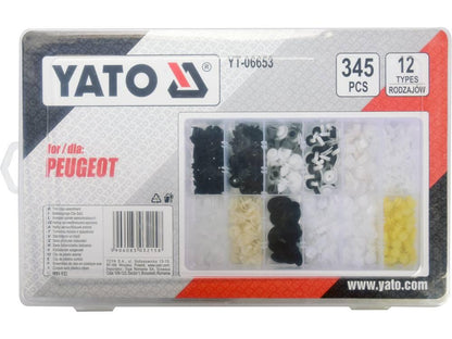 SET CLIPSURI TAPIȚERIE PEUGEOT 345 BUC YT-06653 - magazinsculeonline - Yato