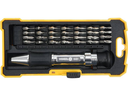 SET ȘURUBELNIȚĂ CU BIȚI, METALICĂ, 29 BUC 64401 - magazinsculeonline - Vorel