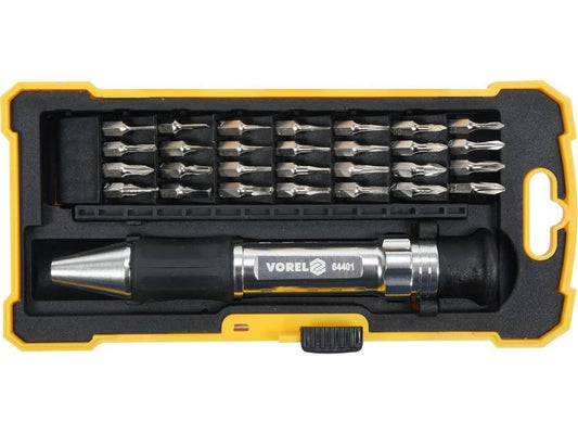 SET ȘURUBELNIȚĂ CU BIȚI, METALICĂ, 29 BUC 64401 - magazinsculeonline - Vorel