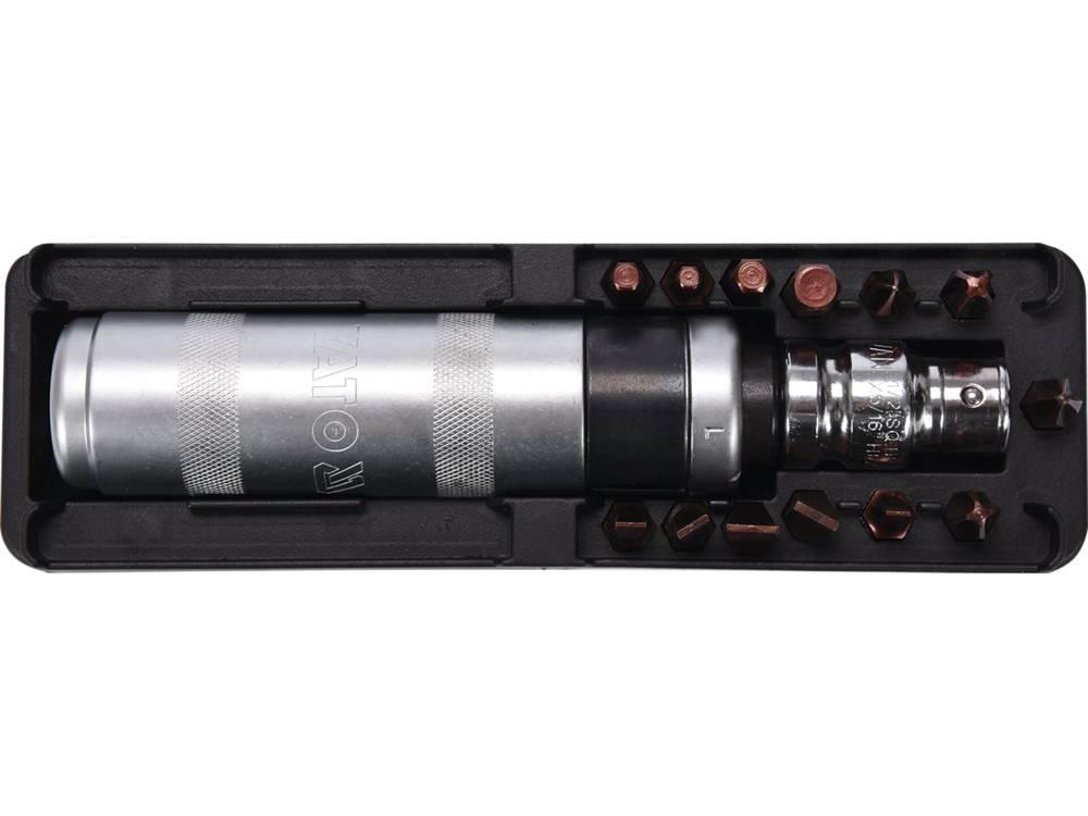 ȘURUBELNIȚĂ DE IMPACT CR-V, 15 PIESE YT-28015 - magazinsculeonline - Yato