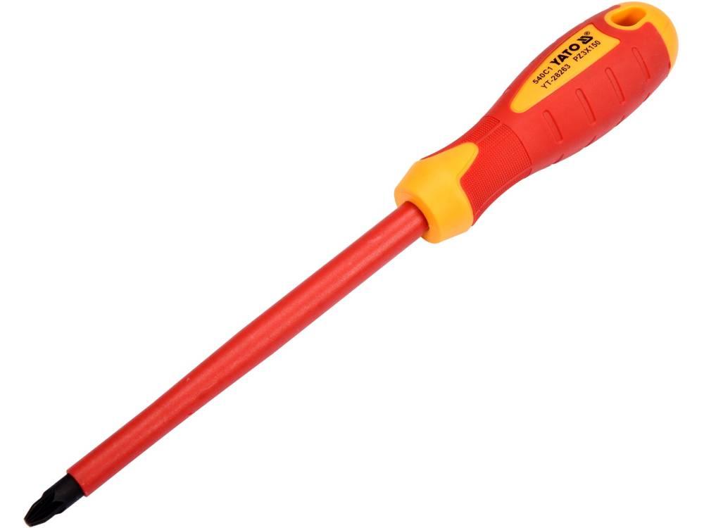 ȘURUBELNIȚĂ IZOLATĂ VDE PZ3X150MM YT-28263 - magazinsculeonline - Yato