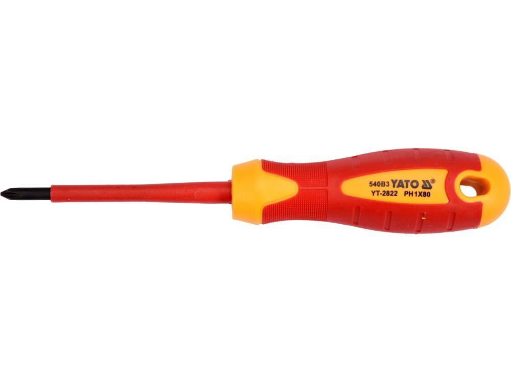 ȘURUBELNIȚĂ VDE, PH1X80MM YT-2822 - magazinsculeonline - Yato