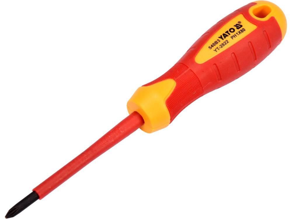 ȘURUBELNIȚĂ VDE, PH1X80MM YT-2822 - magazinsculeonline - Yato