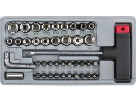 SET ȘURUBELNIȚĂ TIP T - 41 PIESE 65150 - magazinsculeonline - Vorel