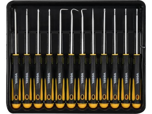SET ȘURUBELNIȚE PRECIZIE, 12 PIESE 64555 - magazinsculeonline - Vorel