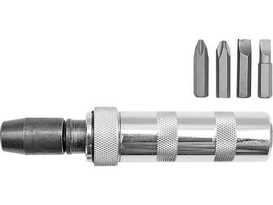 ȘURUBELNIȚĂ DE IMPACT + 4 BIȚI 65120 - magazinsculeonline - Vorel