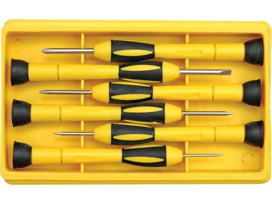 TRUSĂ 6 ȘURUBELNIȚE MECANICĂ FINĂ CR-V T 64554 - magazinsculeonline - Vorel